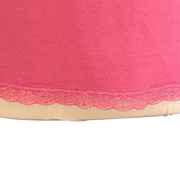 Monoreno Coral Lace Trimmed Tank Top Y2K Size Medium V-Neck Cami Fairy Romantic - Picture 3 of 9